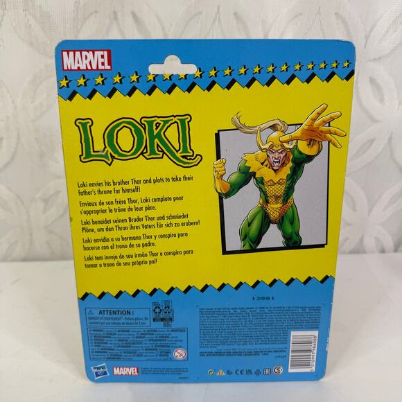 Marvel Legends Retro Series Loki 6" Scale Action Figure Hasbro - Picture 6 of 8